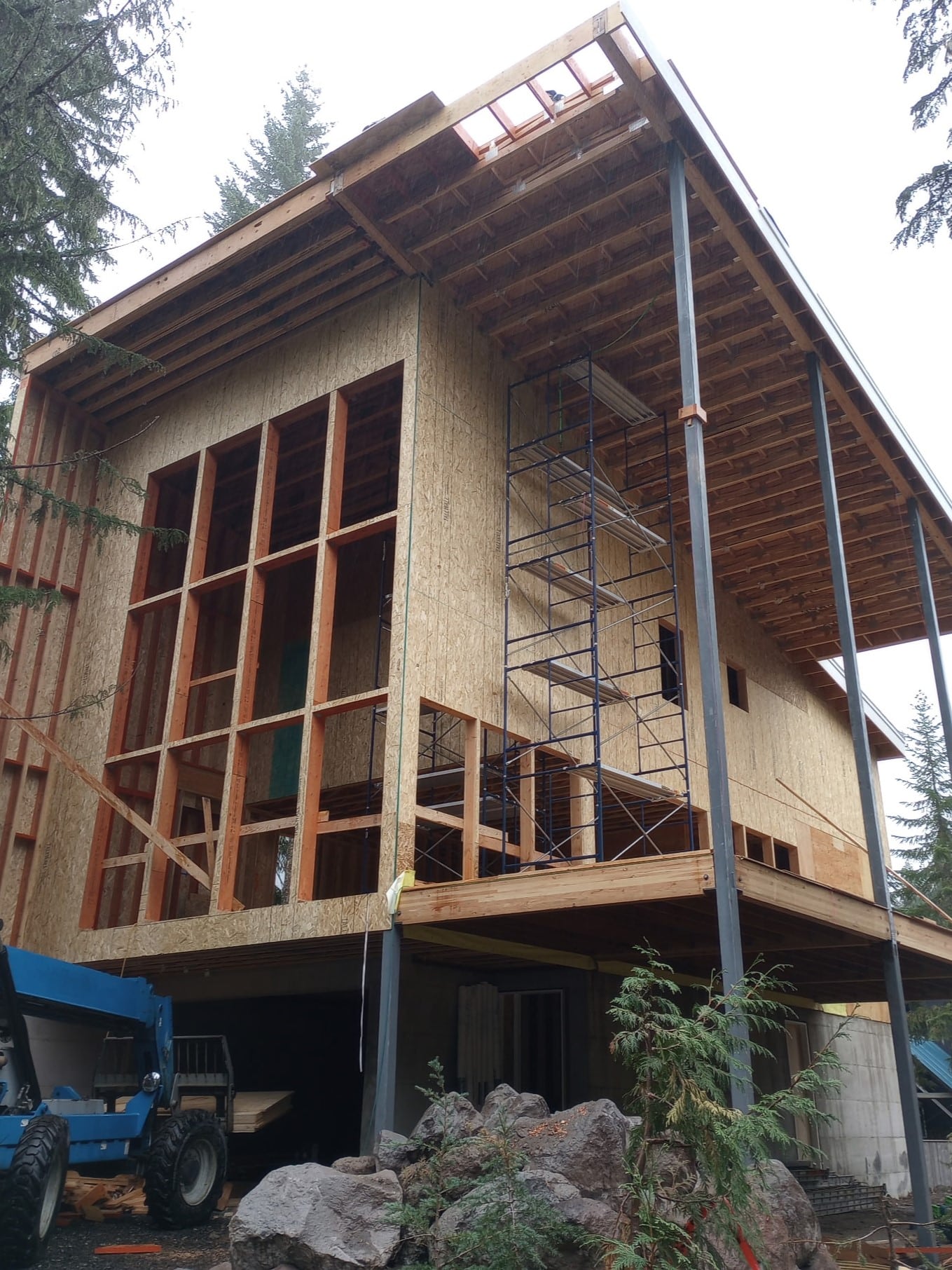 Outdoor construction by Double I Construction