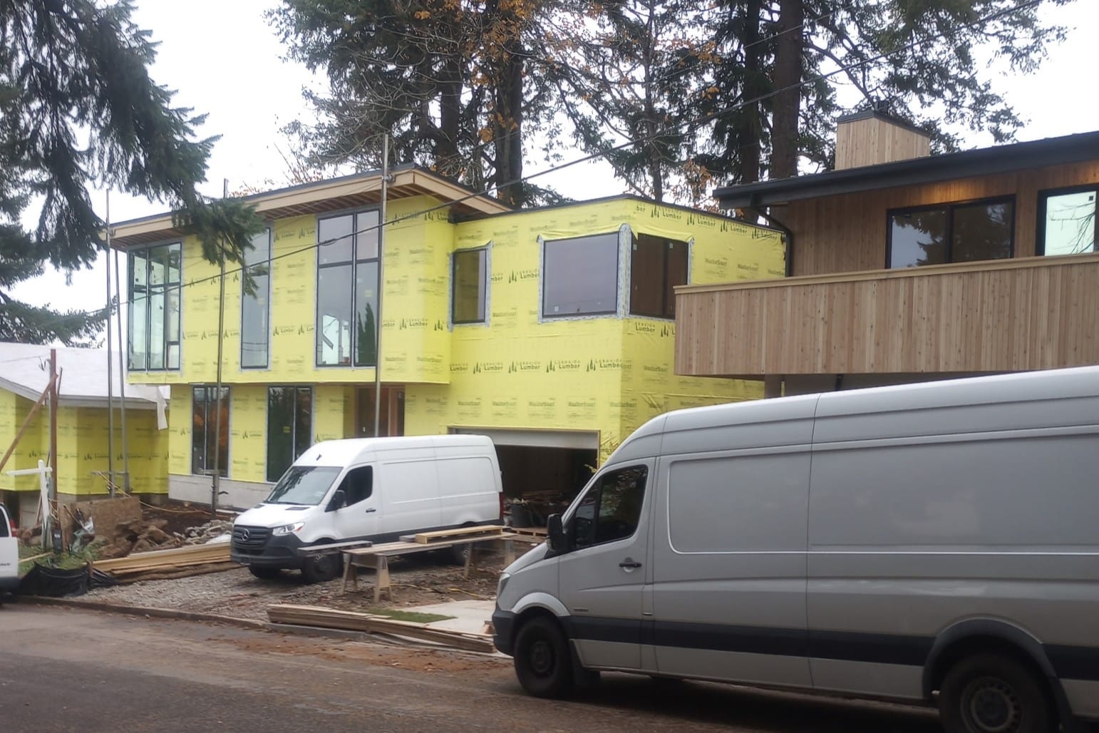 Completed exterior general contracting residential build by Double I Construction